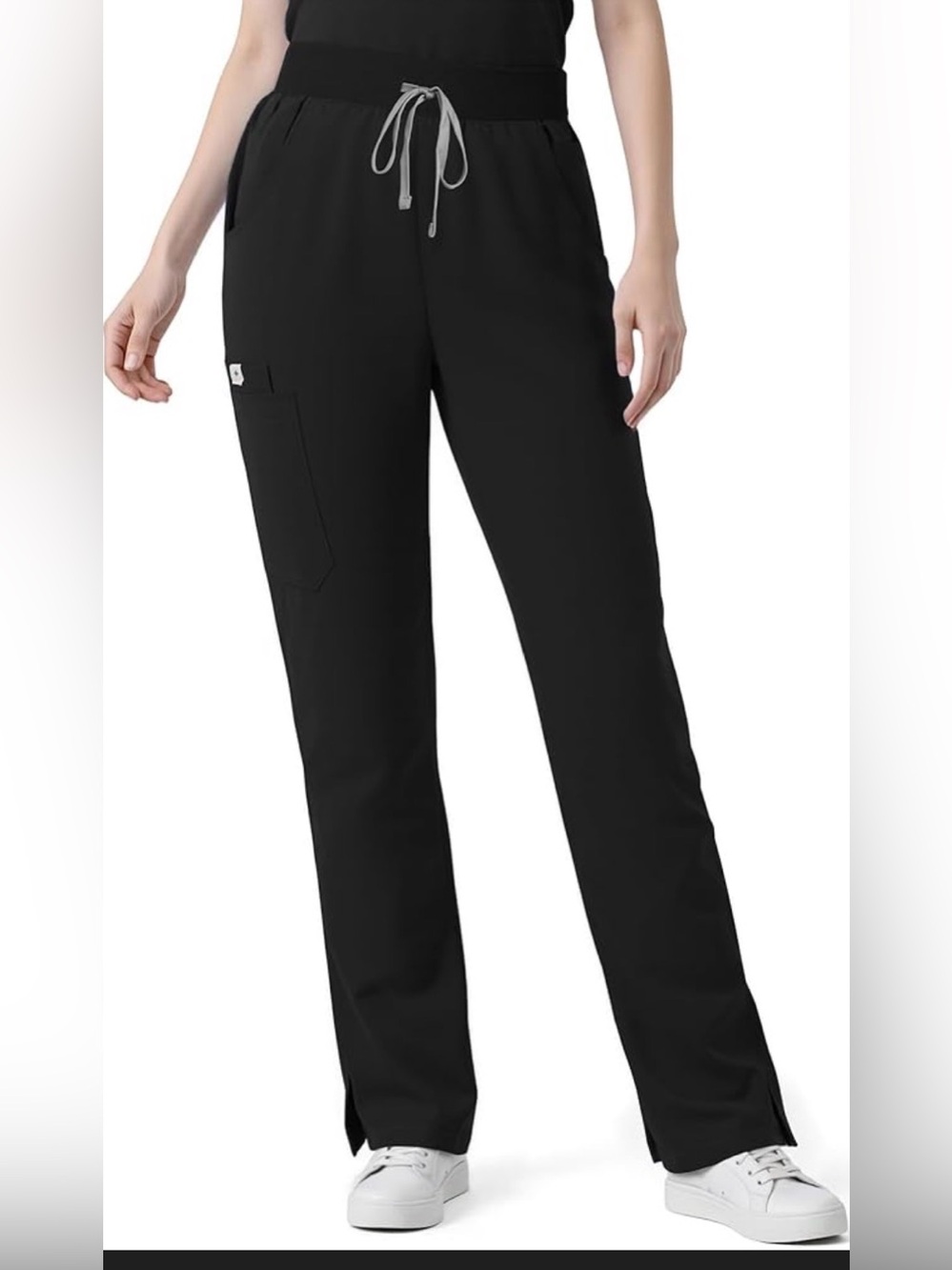 Figs Black Cargo Scrub Pants